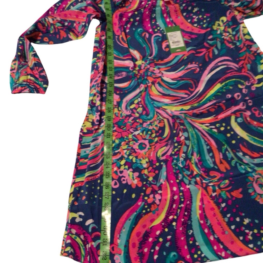 NWT Lilly Pulitzer Festive Off the Shoulder Shift dress ~Small - Picture 8 of 10